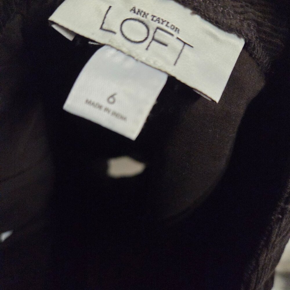 Vintage The Loft Pencil Dark Brown Skirt-Size 6 corduroy material - Picture 3 of 3